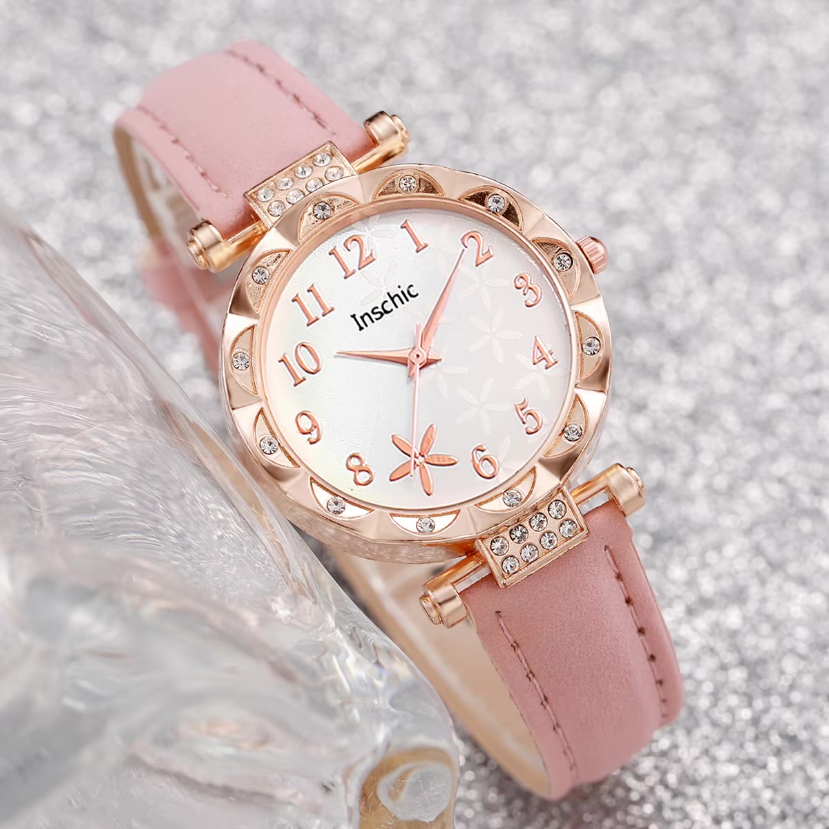 Women's Watch with Butterfly Earrings, Necklace, Bracelet & Ring Jewellery Gift Set - Image 3