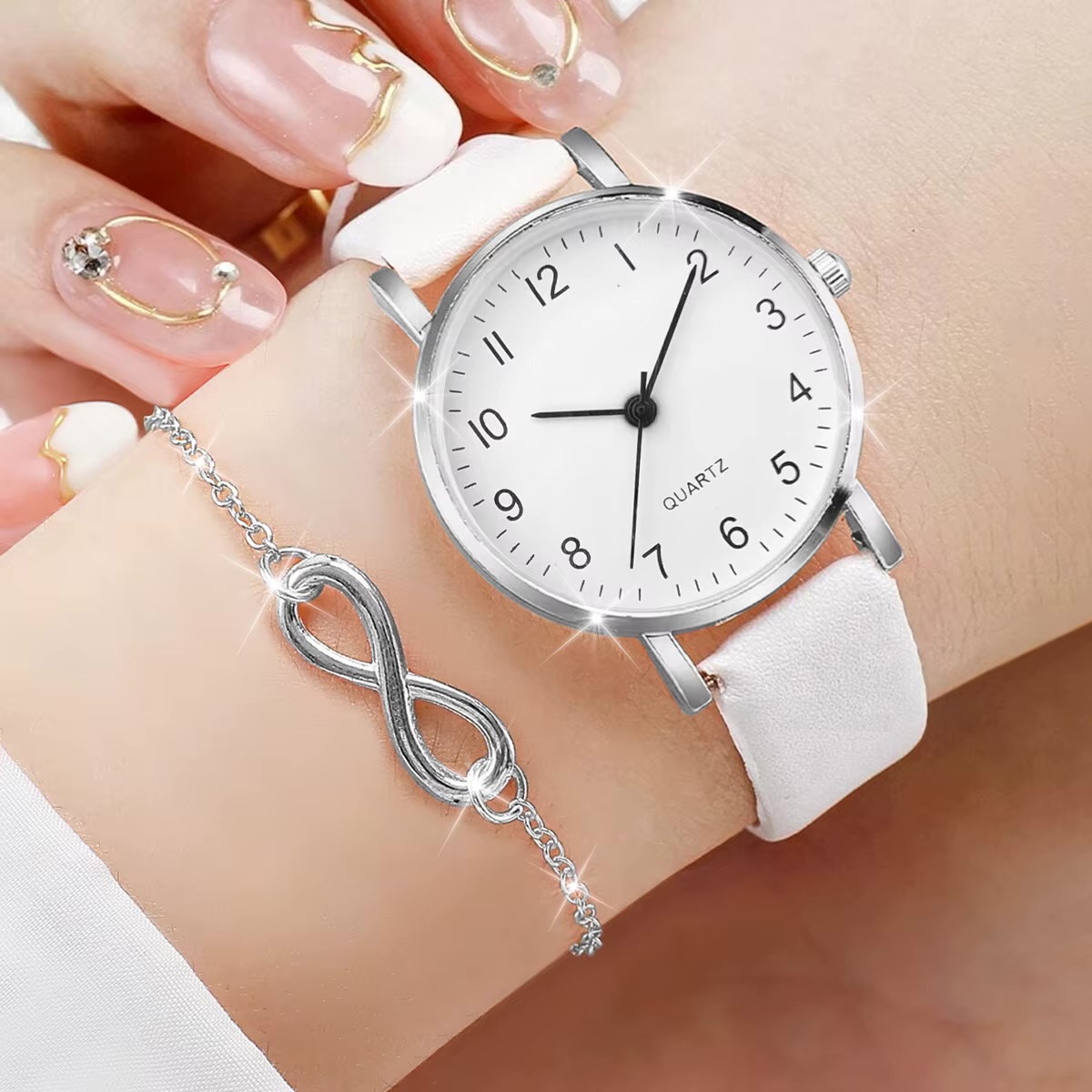 3PCS/Set Women Watch, Bracelet & Necklace Jewellery Gift Set