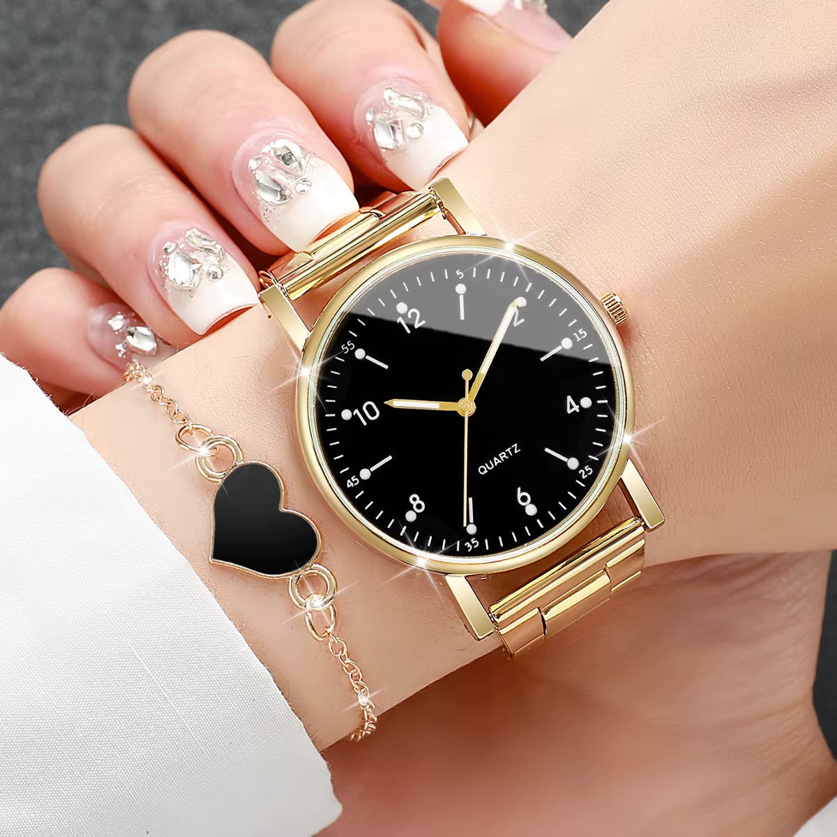Womens Watch & Bracelet Jewellery Gift Set